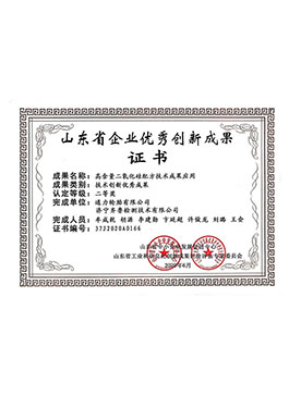 山東省企業(yè)優(yōu)秀創(chuàng)新成果