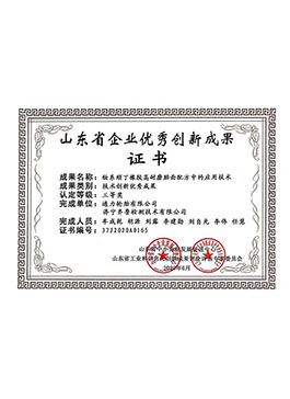 山東省企業(yè)優(yōu)秀創(chuàng)新成果