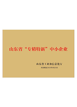 山東省“專精特新”中小企業(yè)