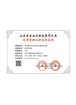 山東省企業(yè)優(yōu)秀創(chuàng)新成果